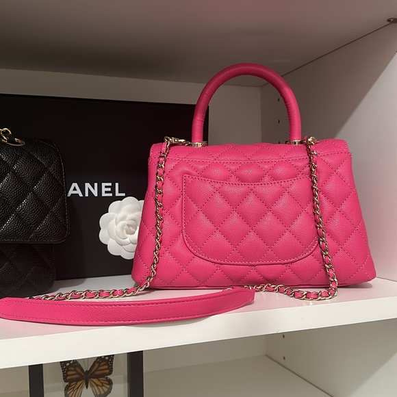 Chanel Caviar Quilted Coco Mini Handle Flap 💕 - Picture 4 of 9